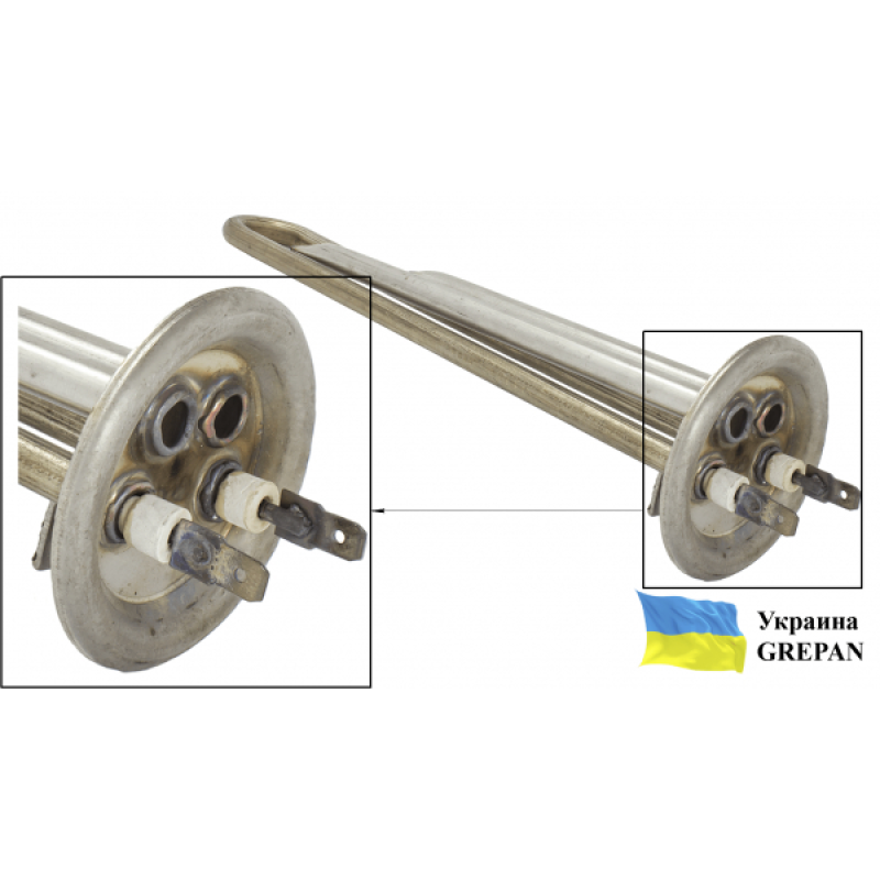 ТЕН для бойлера нержавіючий, 2,0 кВт, №7 - Фото 3