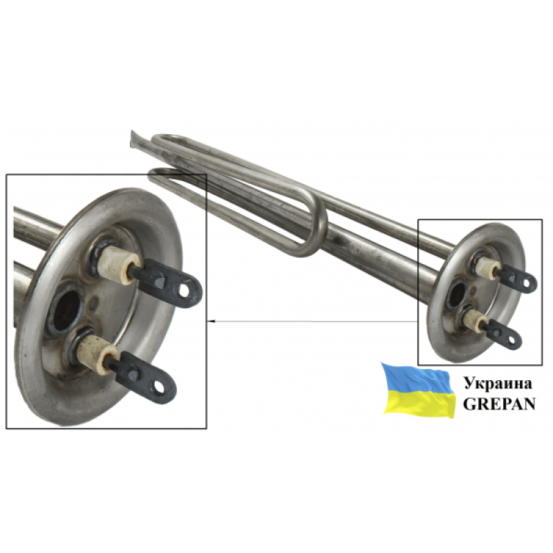 ТЕН для бойлера нержавіючий, 2,0 кВт, №6 - Фото 3