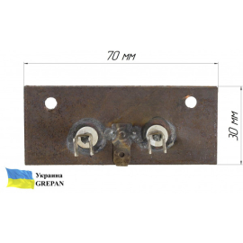 ТЭН для духовки Beko, нержавейка, 1,1 кВт, нижний 