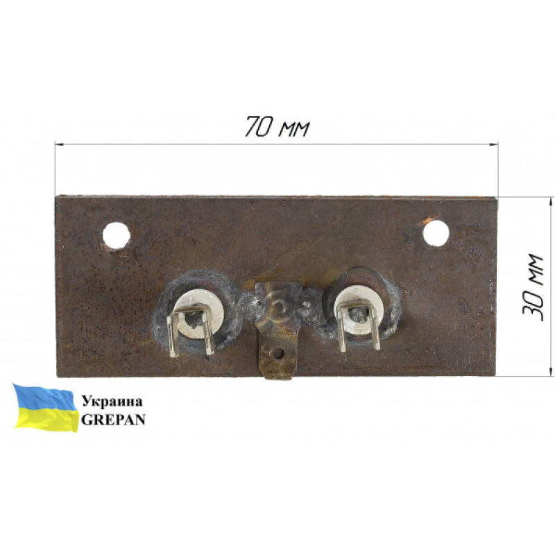 ТЭН для духовки Beko, нержавейка, 1,1 кВт, нижний  - Фото 2