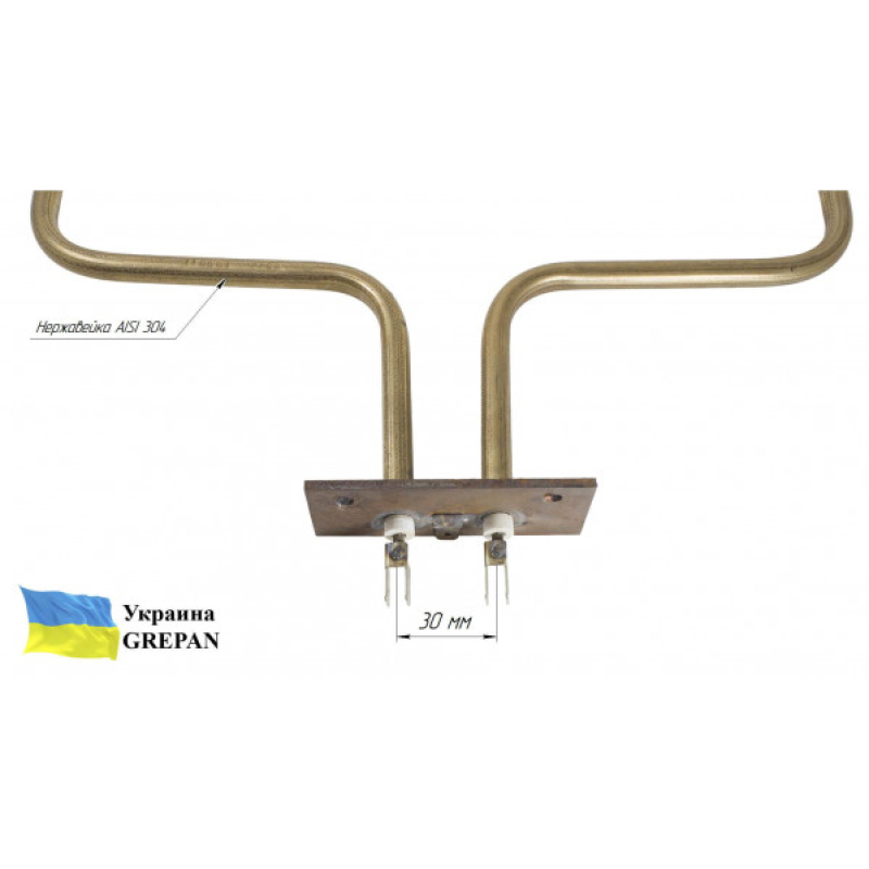 ТЭН для духовки Beko, нержавейка, 1,1 кВт, нижний  - Фото 3