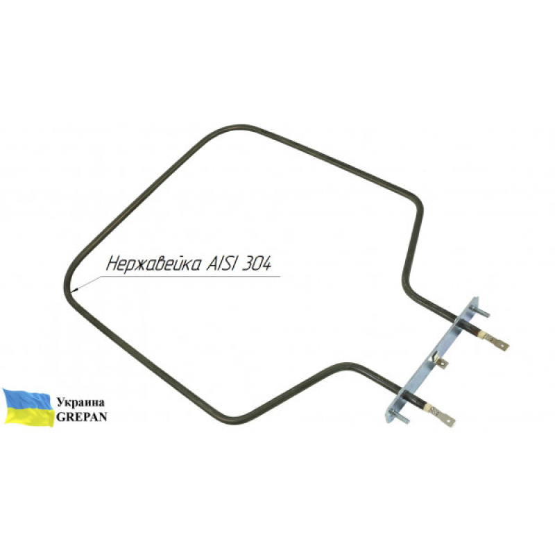 ТЭН для духовки Vesta, нержавейка, 0,8 кВт, верхний - Фото 2