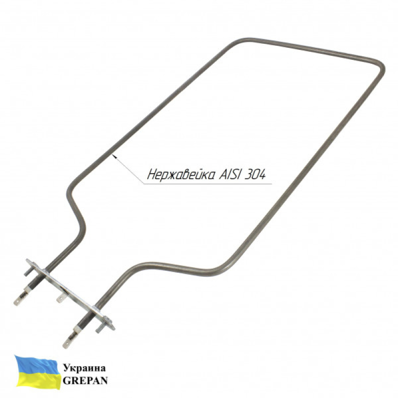 ТЕН для духовки Лисва, нержавійка, 0,8 кВт, верхній - Фото 2