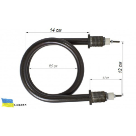 Котловий ТЕН для КПЕ-125, 3,0 кВт, вугл. сталь (чорн.), М22