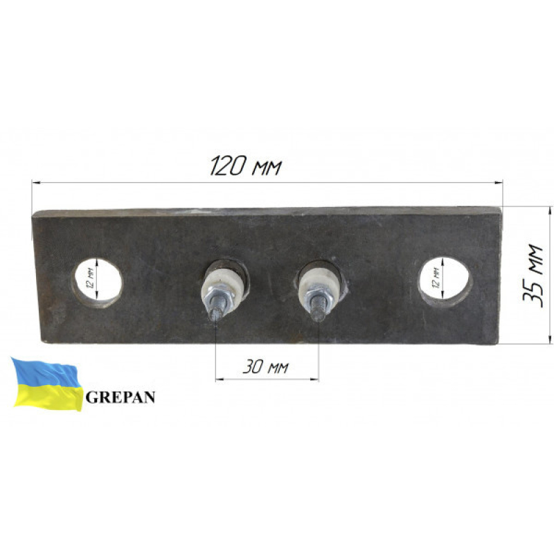 ТЕН мідний для автоклава стерилізатору ВК-30, ВКУ-50 1,5 кВт/220В - Фото 1