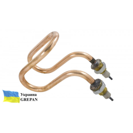 ТЭН медный для дистиллятора ДЭ-10 (ДЕ-10), 2,0 кВт/220В, М18, "гнутый"