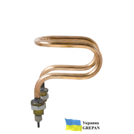 ТЭН медный для дистиллятора ДЭ-10 (ДЕ-10), 2,0 кВт/220В, М18, "гнутый"
