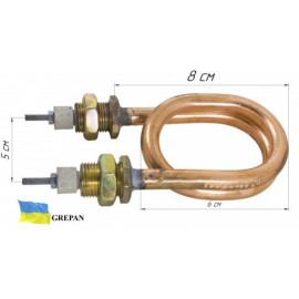 ТЕН мідний для дистилятора 1,0 кВт/220В, М18