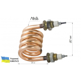 ТЕН мідний для дистилятора, 3,0 кВт/220В, М18