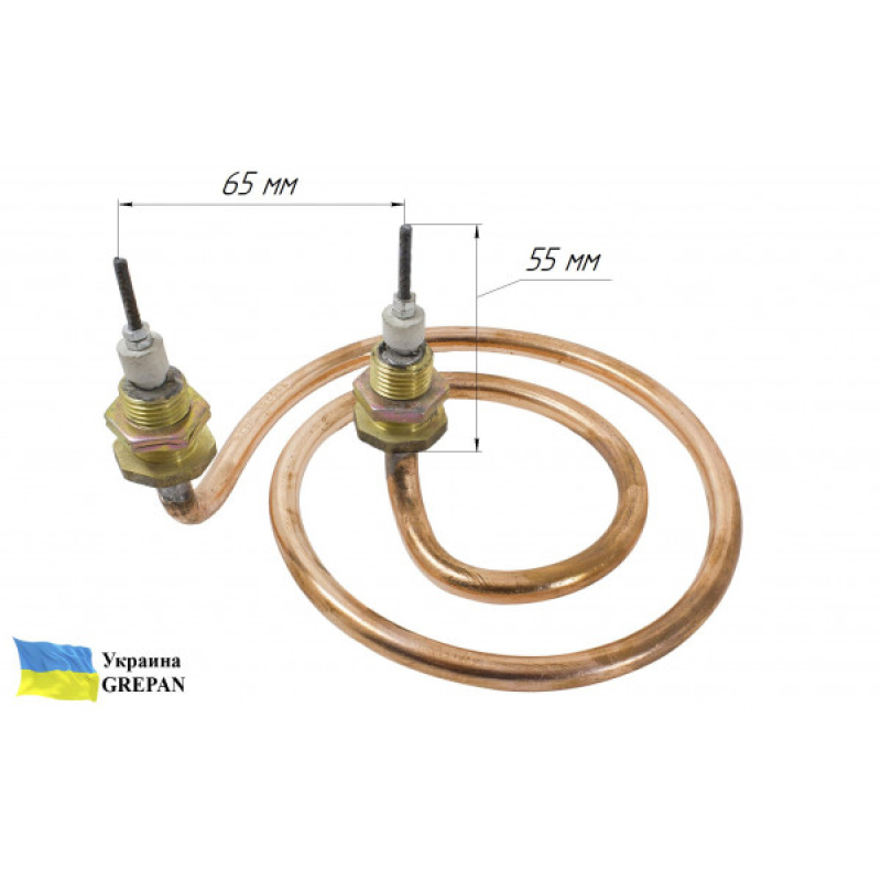 ТЕН мідний для дистилятора ДЕ-5 мікро 3,0 кВт/220В М16 від виробника Grepan Україна - Фото 2