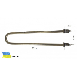 ТЕН для води, П-образний, нержавійка, 4,0 кВт, М22