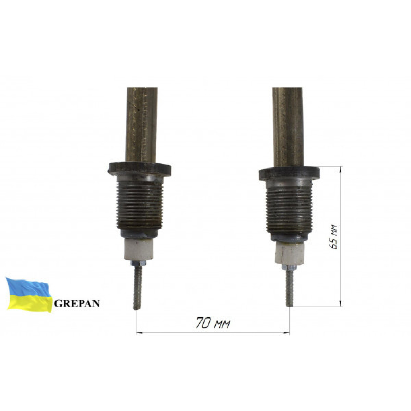 ТЕН для води, П-образний, нержавійка, 4,0 кВт, М22 - Фото 2