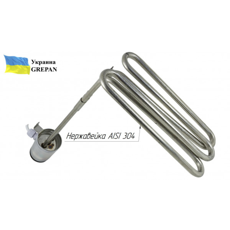 Кип'ятильник із механічним терморегулятором №2 , нержавійка, 2кВт - Фото 2