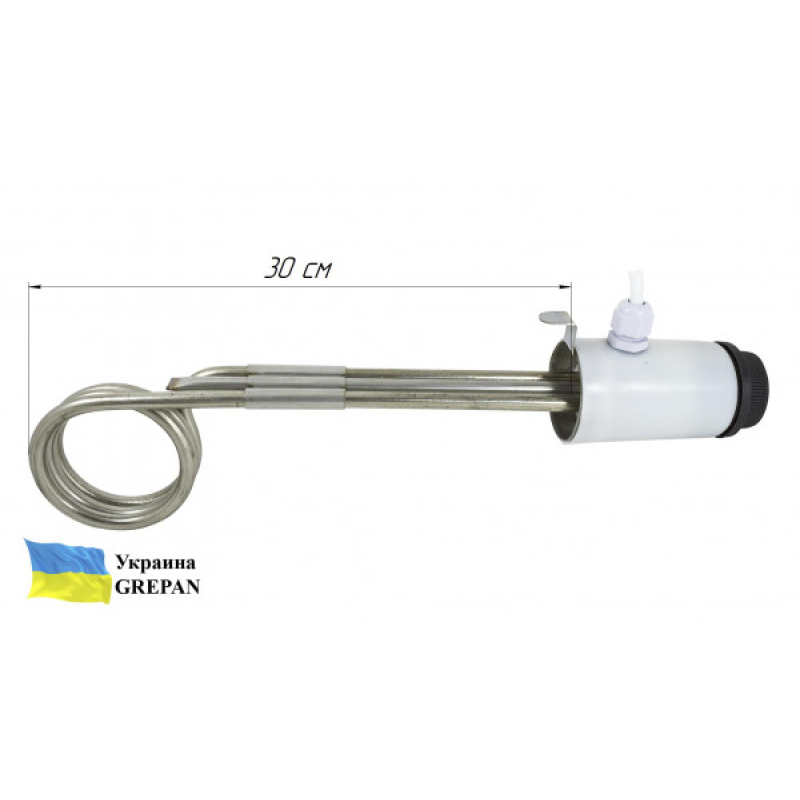 Кип'ятильник із механічним терморегулятором №4, нержавійка, 2кВт - Фото 3