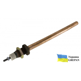 ТЕН автомобільний для поддона картера, 24В/300 Вт, мідний, М16 (внутрішній монтаж)