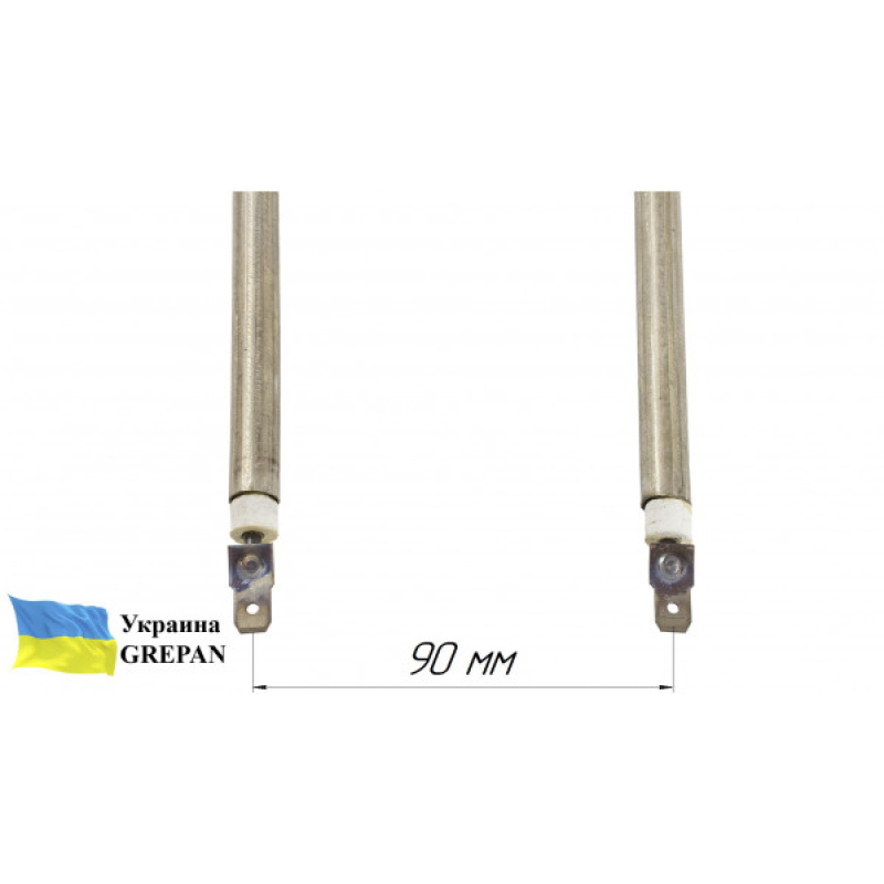 ТЕН для інкубатора №4, нержавійка 0,5кВт - Фото 2