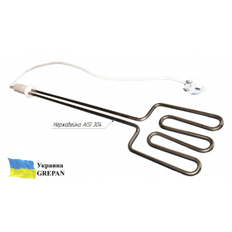  ТЕН для прямого нагрівання деревини, нержавійка, 3кВт - Фото 2