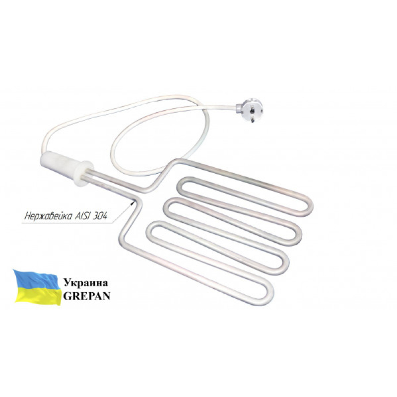 ТЕН для прямого нагріву №1, нержавійка, 3кВт - Фото 2