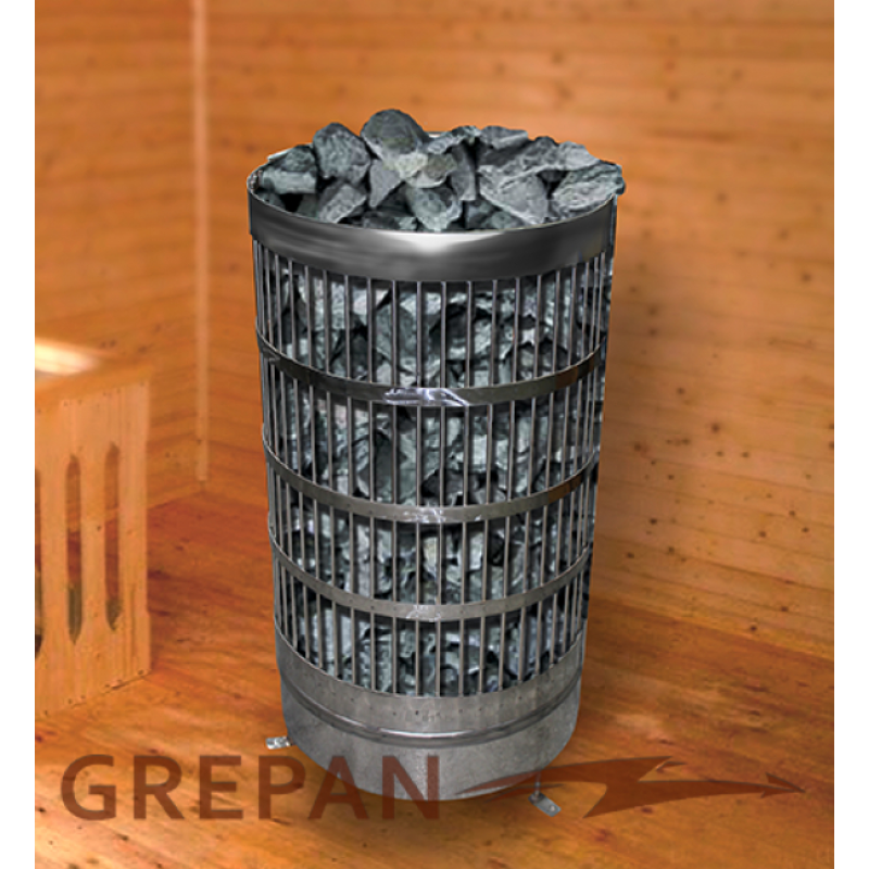 Нагреватель для сауны GREPAN, нержавейка, 9 кВт - Фото 3