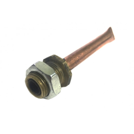  Трубка під термодатчик, мідна( нержавійка під замовлення)