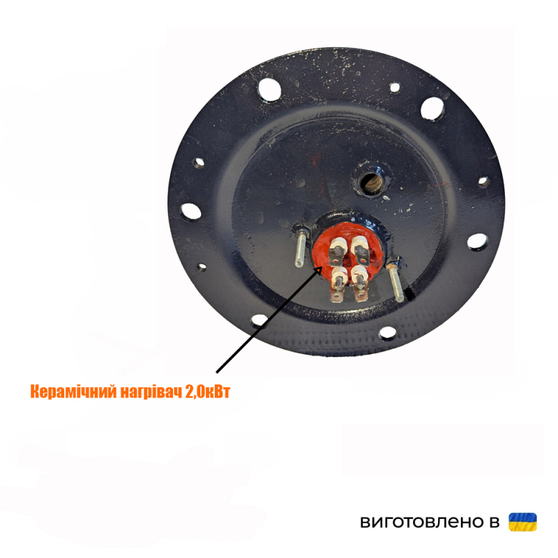 Фланець з запресованим керамічним нагрівачем 2,0кВт для Electrolux - Фото 1