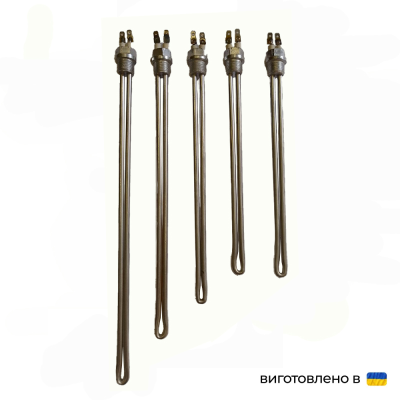 ТЕН для алюмінієвого радіатора нержавійка, (1/2'' вуглецева сталь), 1,2 кВт - Фото 3