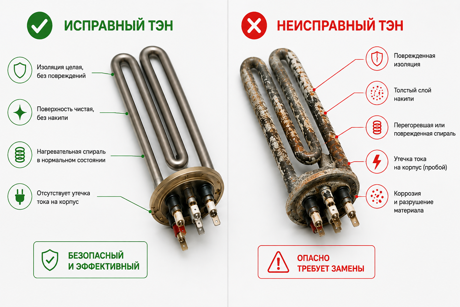 Види ТЕНів для бойлера