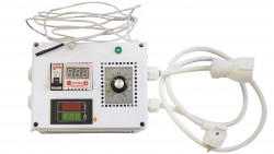 Блок управления: контроль мощности и температуры до 3 кВт    (с индикатором напряжения и силы тока)